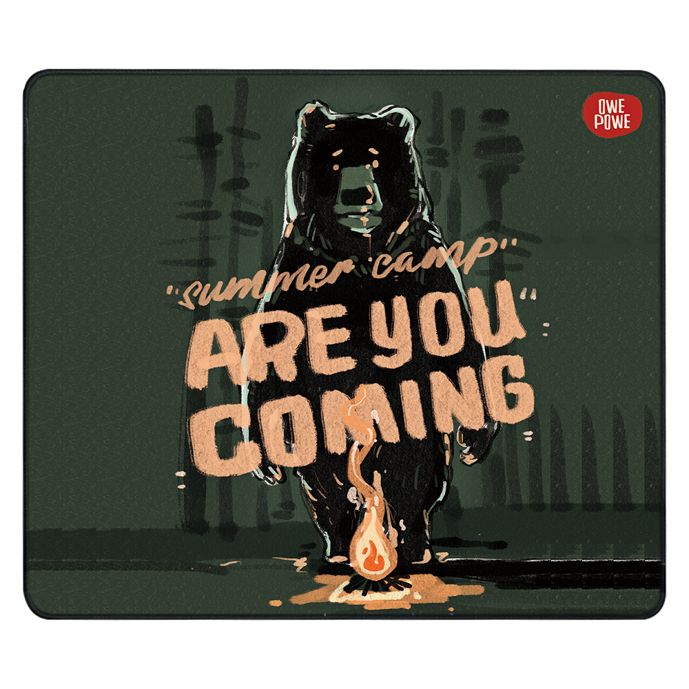 Summer Camp Bear Gaming Mousepad