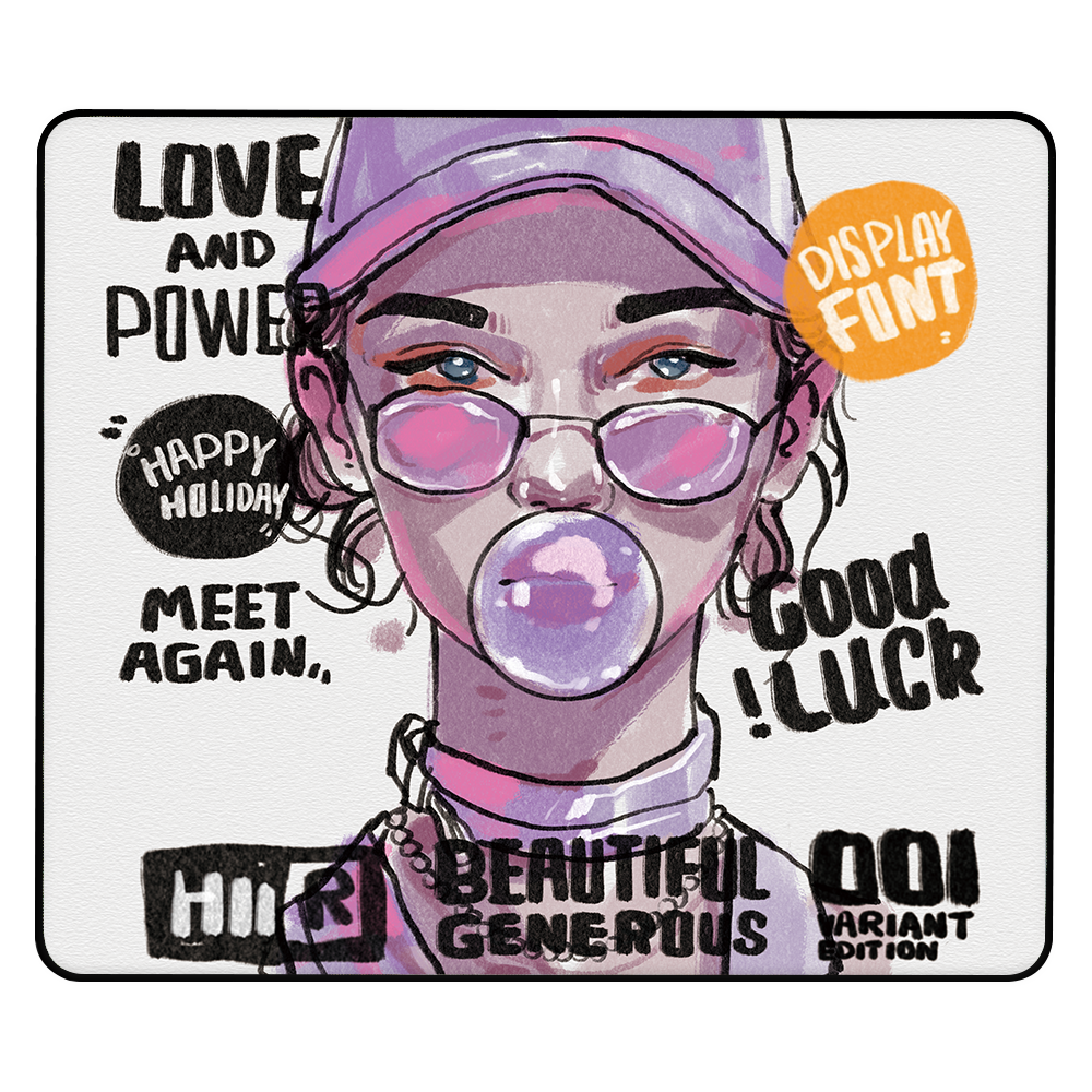 Rapper Girl Gaming Mousepad